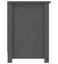 TV-Schrank Grau 103x36,5x52 cm Massivholz Kiefer