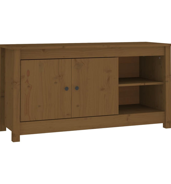 TV-Schrank Honigbraun 103x36,5x52 cm Massivholz Kiefer