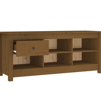 Schuhschrank Honigbraun 110x38x45,5 cm Massivholz Kiefer