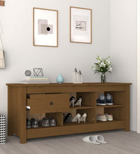 Schuhschrank Honigbraun 110x38x45,5 cm Massivholz Kiefer