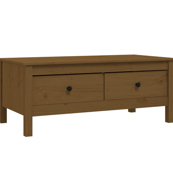 Couchtisch Honigbraun 100x50x40 cm Massivholz Kiefer