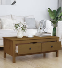 Couchtisch Honigbraun 100x50x40 cm Massivholz Kiefer