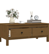 Couchtisch Honigbraun 100x50x40 cm Massivholz Kiefer