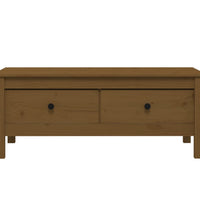 Couchtisch Honigbraun 100x50x40 cm Massivholz Kiefer