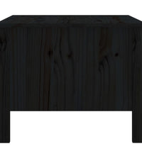 Couchtisch Schwarz 100x50x40 cm Massivholz Kiefer
