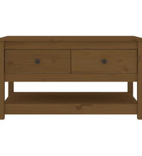Couchtisch Honigbraun 102x49x55 cm Massivholz Kiefer