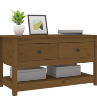 Couchtisch Honigbraun 102x49x55 cm Massivholz Kiefer