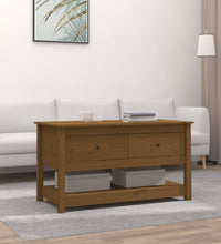 Couchtisch Honigbraun 102x49x55 cm Massivholz Kiefer
