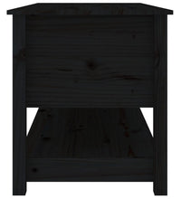 Couchtisch Schwarz 102x49x55 cm Massivholz Kiefer
