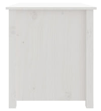 Couchtisch Weiß 71x49x55 cm Massivholz Kiefer