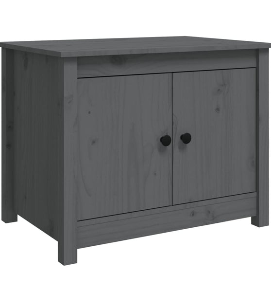 Couchtisch Grau 71x49x55 cm Massivholz Kiefer