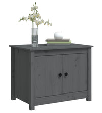 Couchtisch Grau 71x49x55 cm Massivholz Kiefer