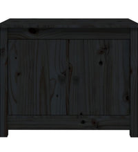 Couchtisch Schwarz 71x49x55 cm Massivholz Kiefer