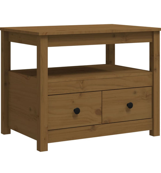 Couchtisch Honigbraun 71x49x55 cm Massivholz Kiefer