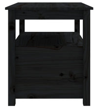 Couchtisch Schwarz 71x49x55 cm Massivholz Kiefer
