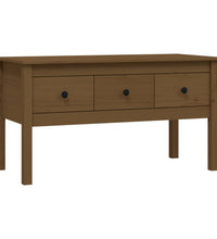 Couchtisch Honigbraun 102x49x55 cm Massivholz Kiefer