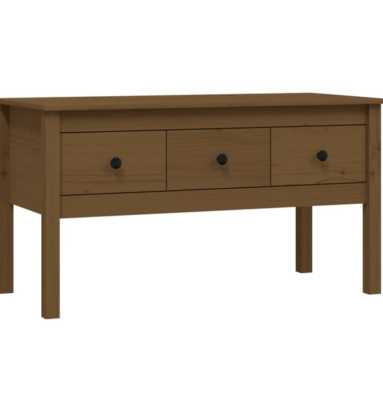 Couchtisch Honigbraun 102x49x55 cm Massivholz Kiefer