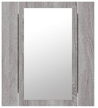 LED-Spiegelschrank Grau Sonoma 40x12x45 cm Holzwerkstoff