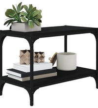 TV-Schrank Schwarz 60x33x41 cm Holzwerkstoff und Stahl