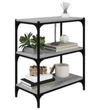 Bücherregal Grau Sonoma 60x33x70,5 cm Holzwerkstoff und Stahl