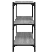 Bücherregal Grau Sonoma 60x33x70,5 cm Holzwerkstoff und Stahl