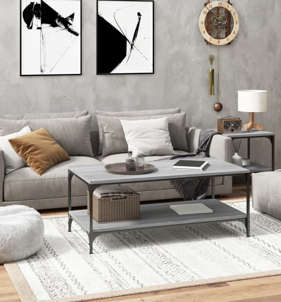 Couchtisch Grau Sonoma 100x50x40 cm Holzwerkstoff