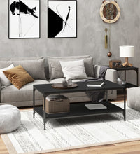 Couchtisch Schwarz 80x50x40 cm Holzwerkstoff