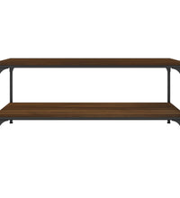 Couchtisch Braun Eichen-Optik 80x50x40 cm Holzwerkstoff