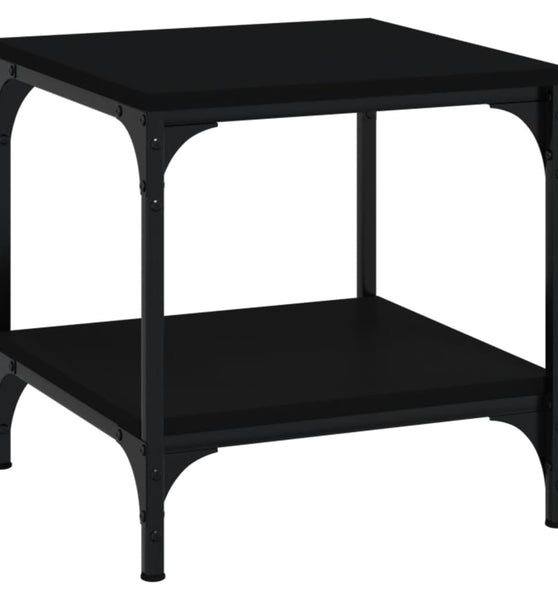 Couchtisch Schwarz 50x50x40 cm Holzwerkstoff