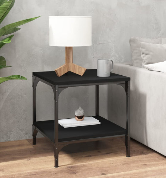 Couchtisch Schwarz 50x50x40 cm Holzwerkstoff