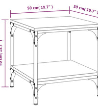 Couchtisch Grau Sonoma 50x50x40 cm Holzwerkstoff