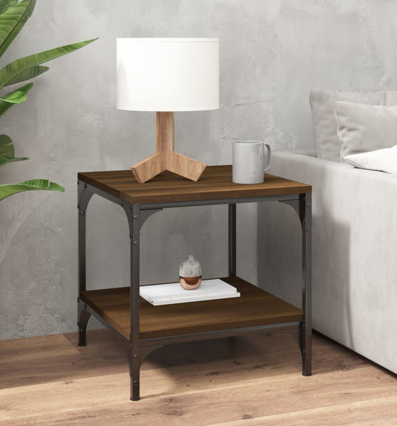 Couchtisch Braun Eichen-Optik 50x50x40 cm Holzwerkstoff