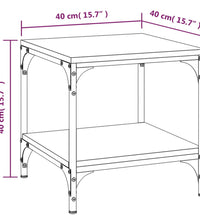 Beistelltisch Grau Sonoma 40x40x40 cm Holzwerkstoff