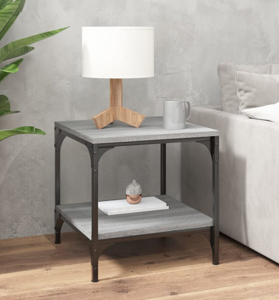 Beistelltisch Grau Sonoma 40x40x40 cm Holzwerkstoff