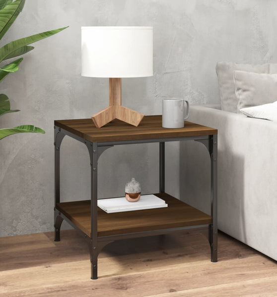Beistelltisch Braun Eichen-Optik 40x40x40 cm Holzwerkstoff