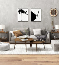 Beistelltische 2 Stk. Braun Eiche 40x40x40 cm Holzwerkstoff