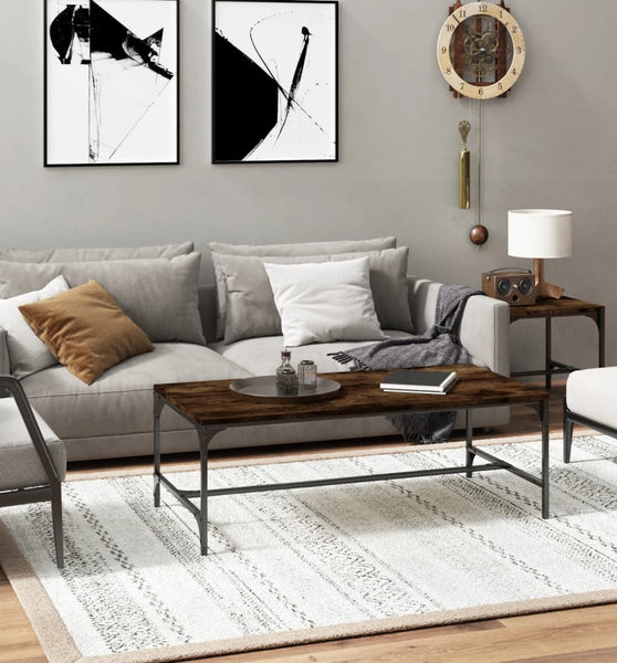 Couchtisch Räuchereiche 100x50x35 cm Holzwerkstoff