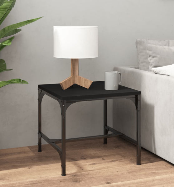 Couchtisch Schwarz 50x50x35 cm Holzwerkstoff