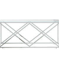 Couchtisch 110x45x45 cm Edelstahl und Glas