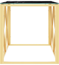 Couchtisch 110x45x45 cm Edelstahl und Glas