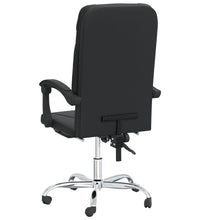 Bürostuhl mit Liegefunktion Schwarz Kunstleder
