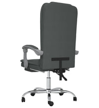 Bürostuhl mit Massagefunktion Dunkelgrau Stoff