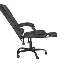 Bürostuhl mit Massagefunktion Schwarz Kunstleder