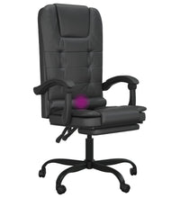 Bürostuhl mit Massagefunktion Schwarz Kunstleder