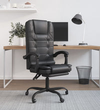 Bürostuhl mit Massagefunktion Schwarz Kunstleder