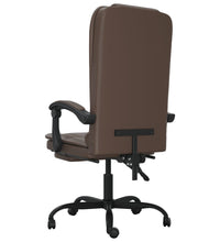 Bürostuhl mit Massagefunktion Braun Kunstleder