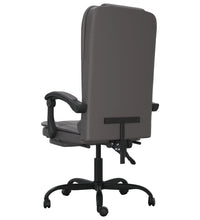 Bürostuhl mit Massagefunktion Grau Kunstleder