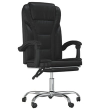 Bürostuhl mit Liegefunktion Schwarz Kunstleder