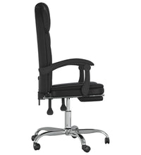 Bürostuhl mit Liegefunktion Schwarz Kunstleder