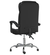 Bürostuhl mit Liegefunktion Schwarz Kunstleder